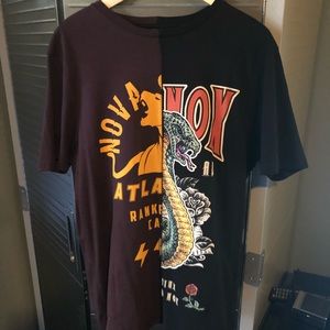 Split hem t shirt cut and sew